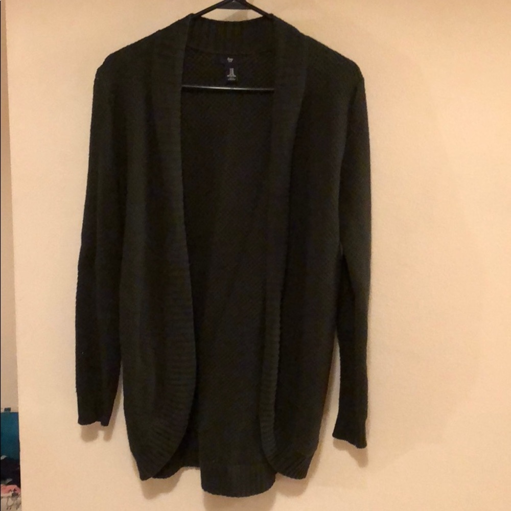 Long knit cardigan